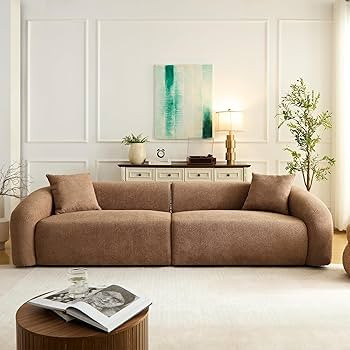 HAMORE 103.5" Modern Sectional Sofa Couch,Modular Curved Sofa,Durable Fabric Upholstery,Solid Woo... | Amazon (US)