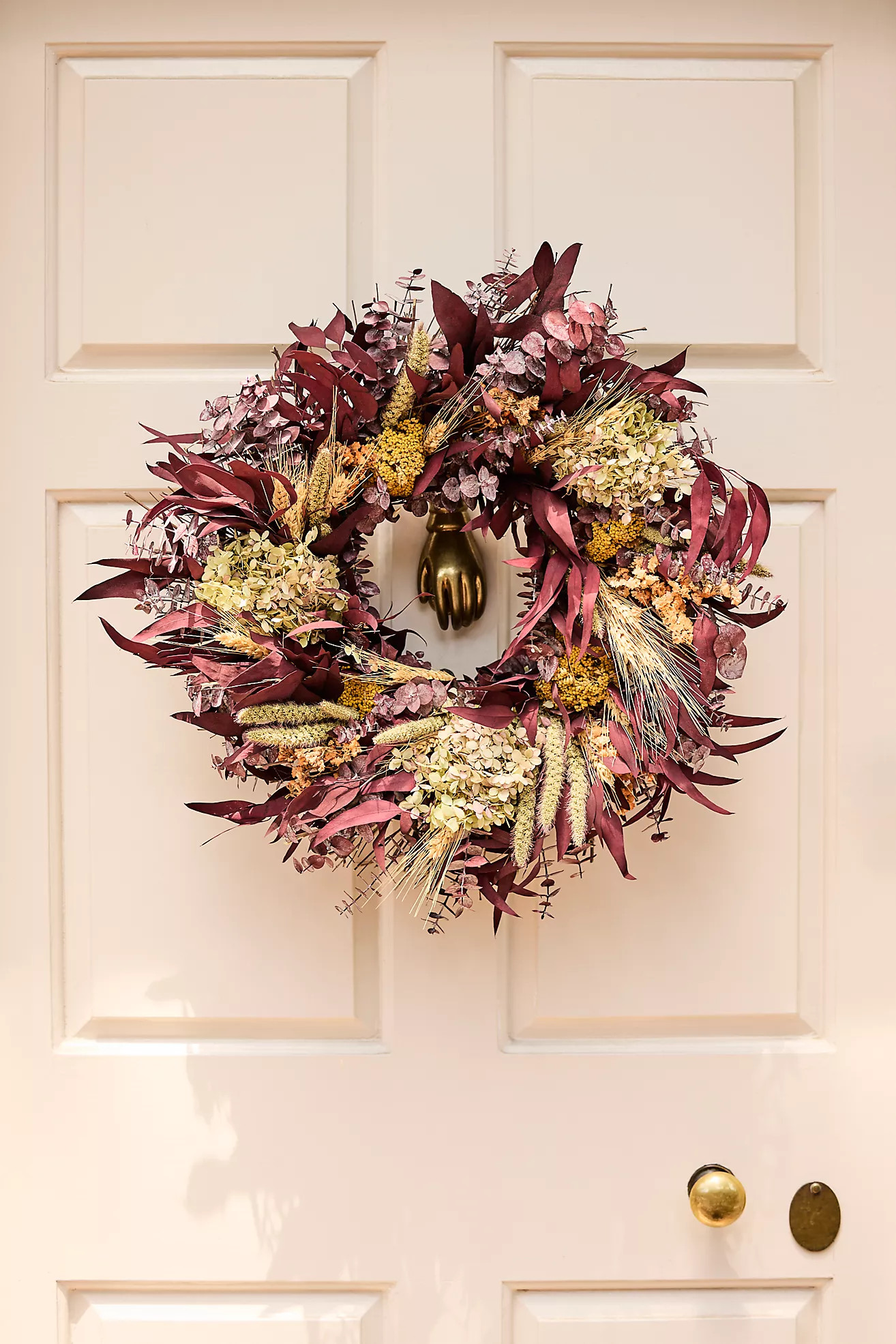 Dried Autumn Wildflower Wreath | Anthropologie (US)