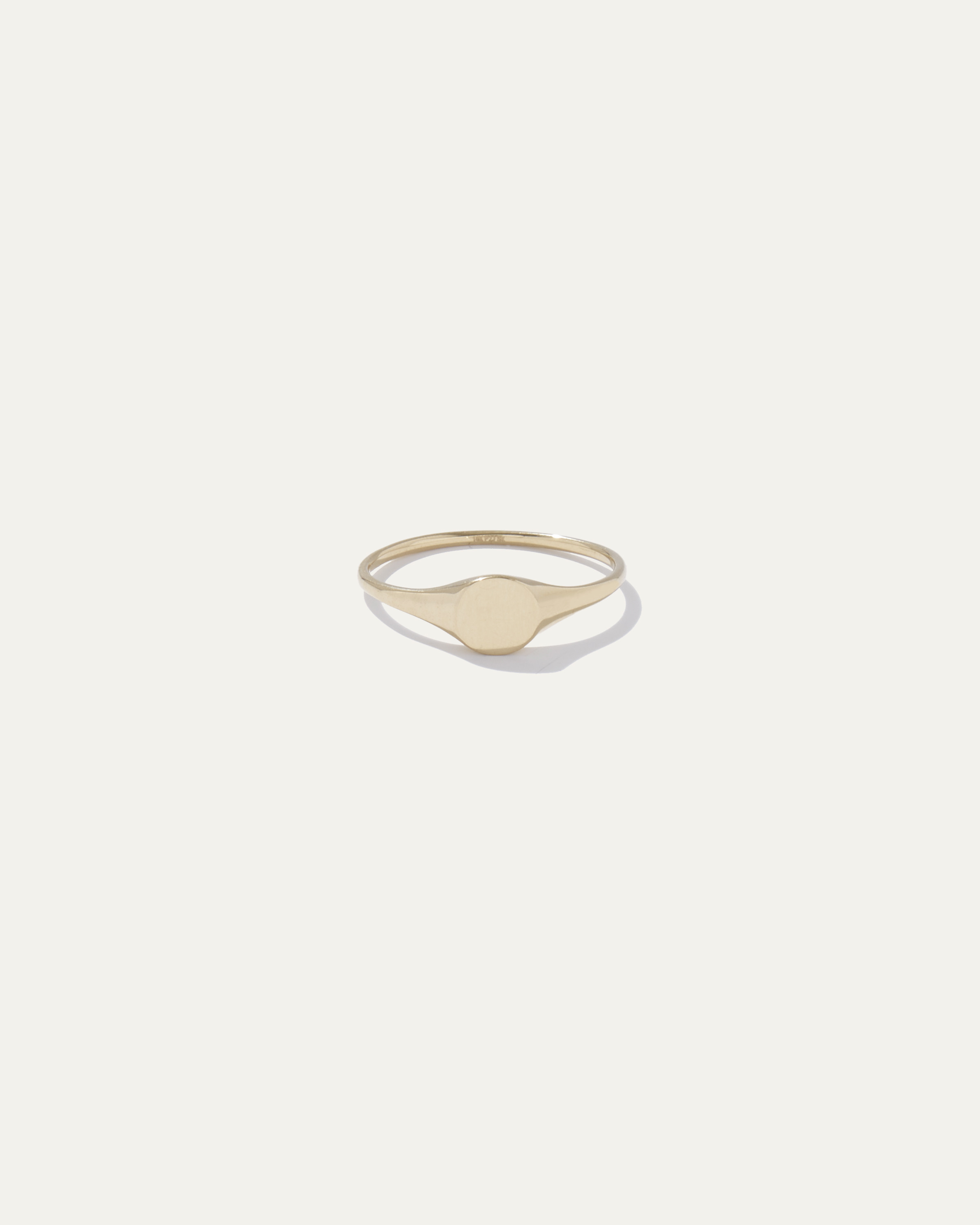 14K Gold Round Signet Ring | Quince