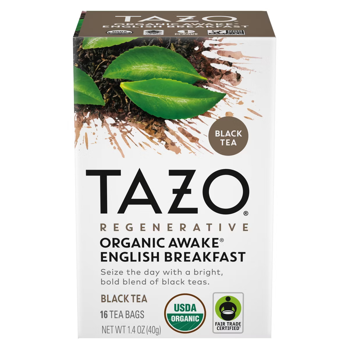 Tazo Regenerative Organic Awake English Breakfast Black Tea - 16ct | Target