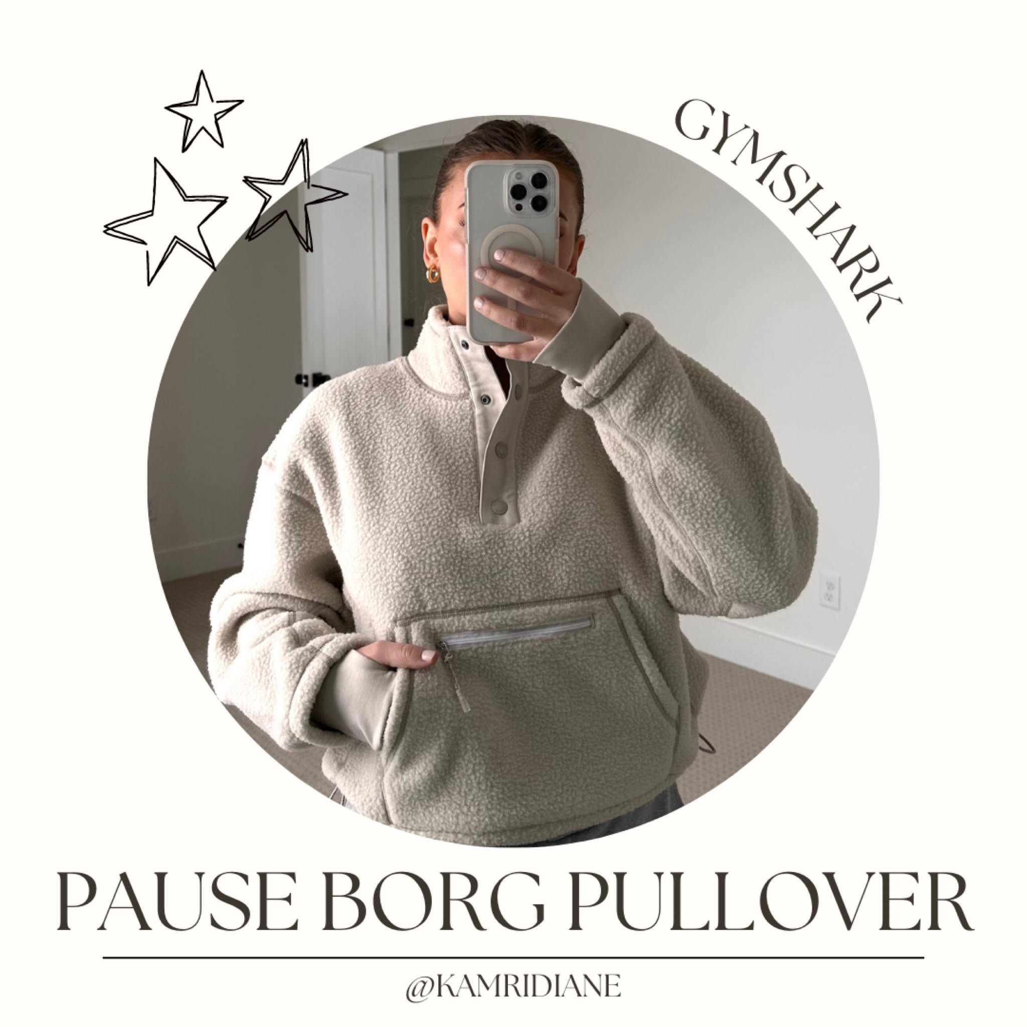 Gymshark Pause Borg Pullover curated on LTK