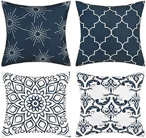 Fascidorm Throw Pillow Covers Modern Decorative Throw Pillow Case Cushion Case for Room Bedroom R... | Amazon (US)
