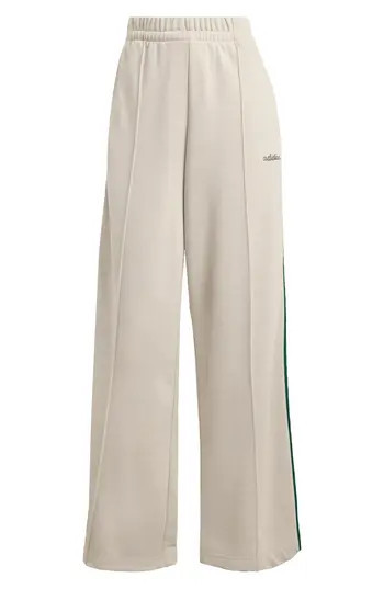 adidas Wide Leg Track Pants in Wonder Alumina/Green at Nordstrom Rack, Size X-Small | Nordstrom Rack