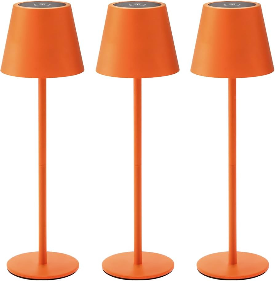 3 Pack Cordless Table Lamp, Portable Battery Operated Lamp with 3 Color Temps and Stepless Dimmin... | Amazon (US)