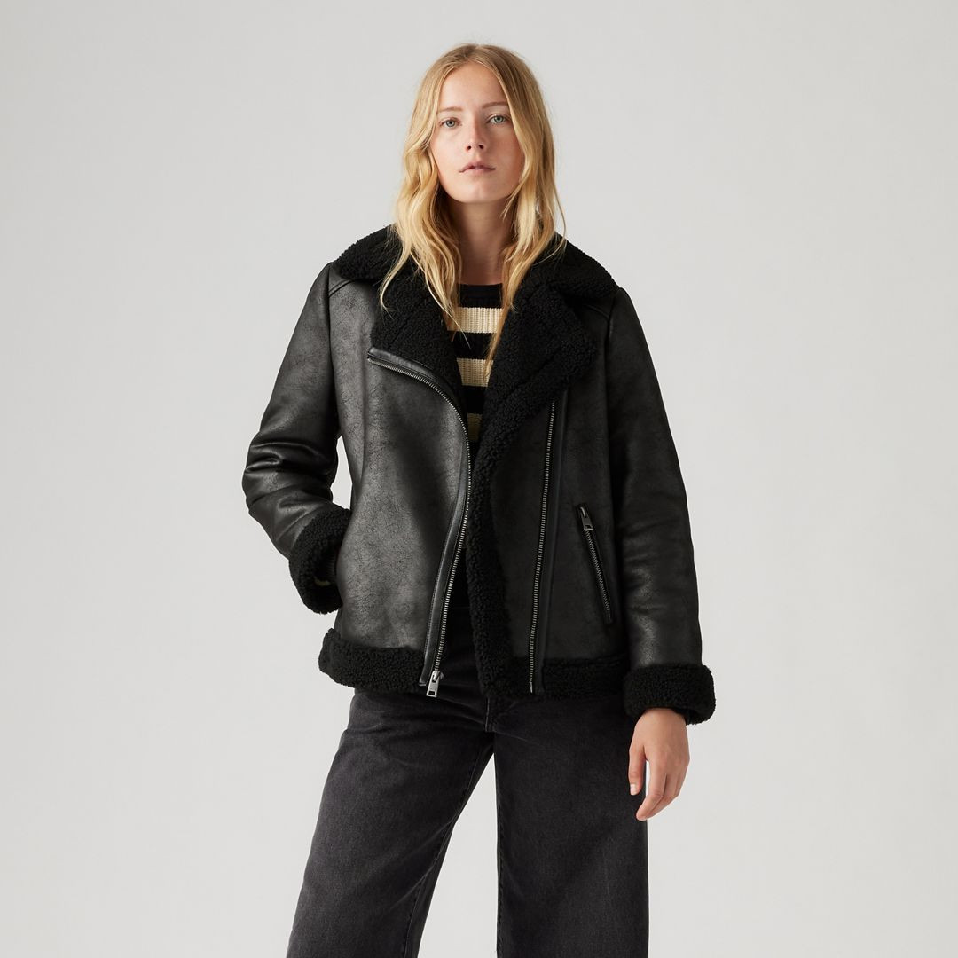 Levi's Faux Shearling Moto Jacket - Women's XS | Levi's US