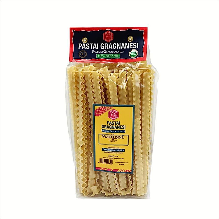 Mafaldine Italian Pasta di Gragnano | I.G.P. Protected | USDA Certified Organic | 17.6 Ounce | 50... | Amazon (US)