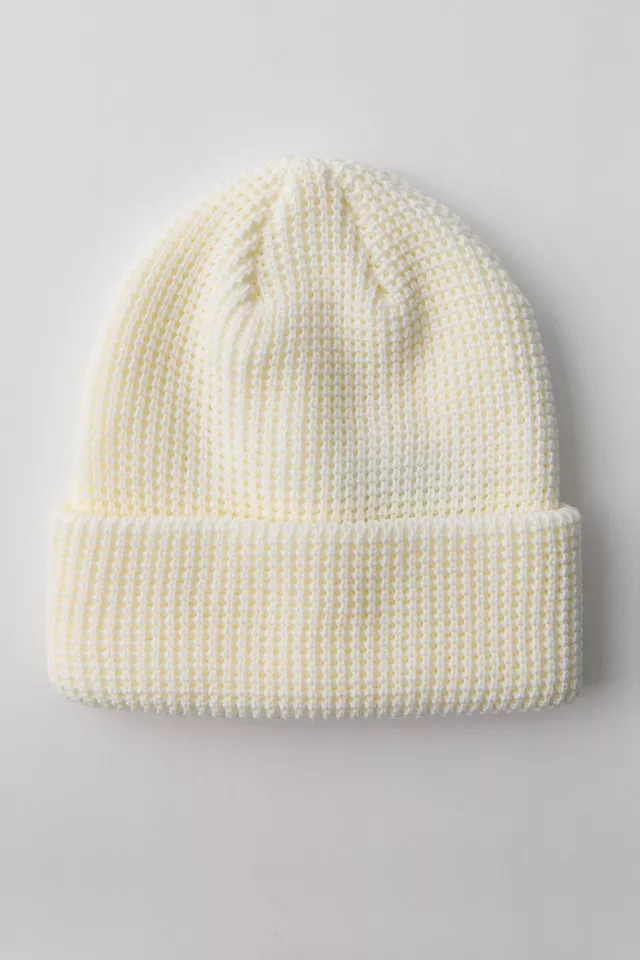 Waffle Knit Beanie in White, Men's at Urban Outfitters | Urban Outfitters (US and RoW)