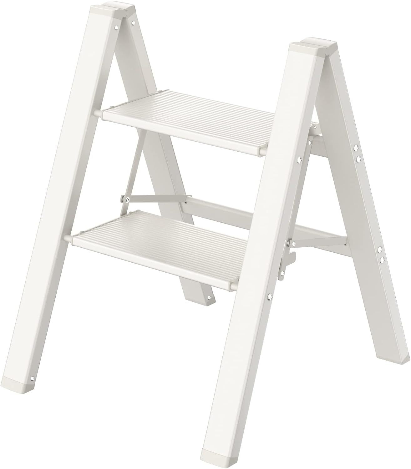 Step Ladder, 2 Step Ladder Folding Step Stool, Lightweight Safety Step Stools for Adults, Decorat... | Amazon (US)
