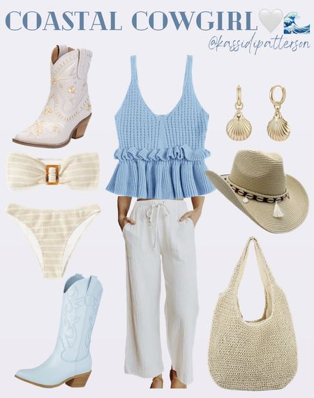 Coastal cowgirl outfit 🤍🌊🤠

Coastal cowgirl, styled beach outfit, cowgirl hat, beach style

#LTKswim #LTKtravel