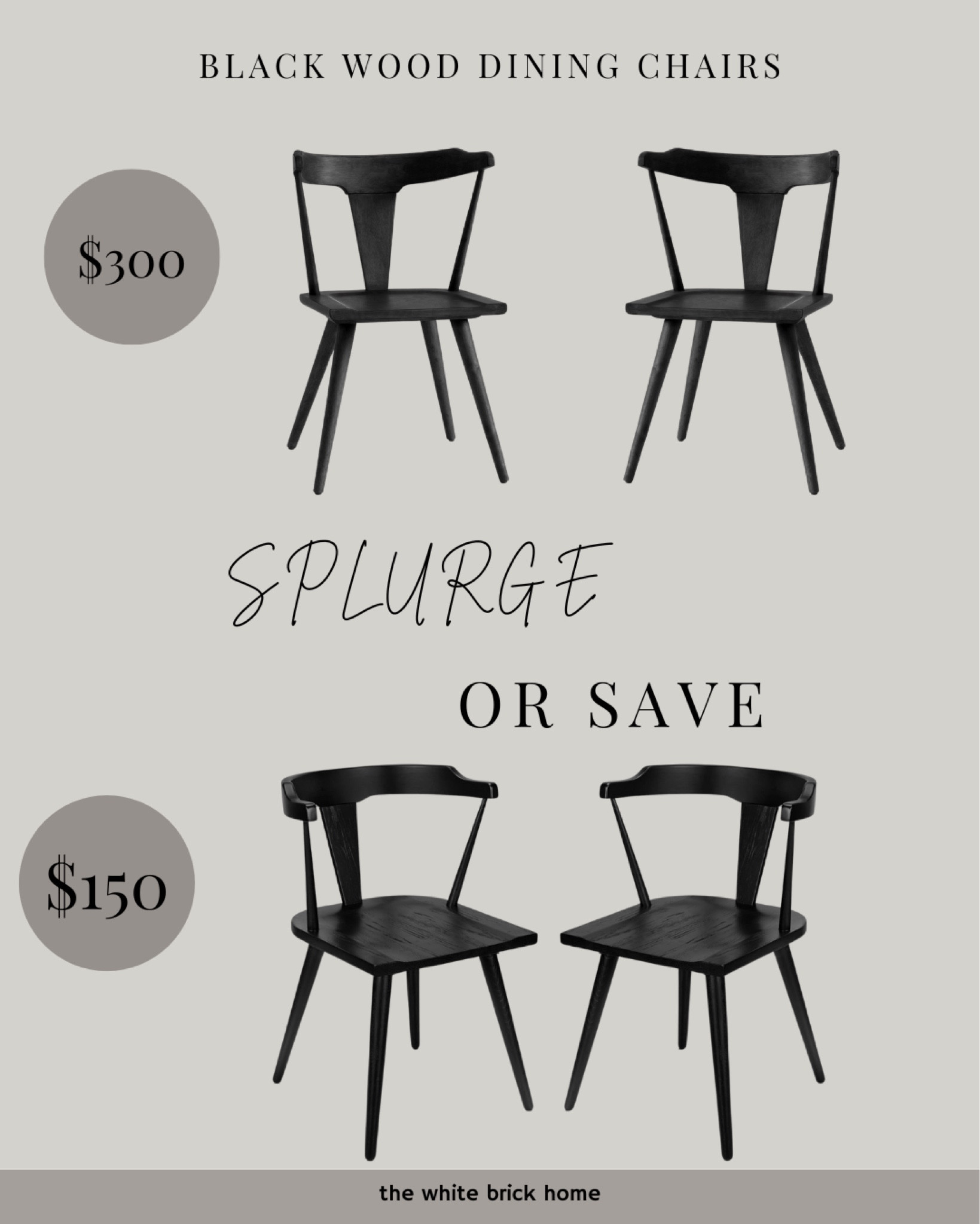 These Amazon chairs look exactly like the pottery barn version for half the price! 

Dining room, dining room chairs, chair, wood chair, black dining room chairs, poly and bark dining room chair, furniture, dining room furniture, home decor, home design, Amazon, Amazon dining room, pottery barn, pottery barn chairs 

#LTKHome #LTKSaleAlert #LTKStyleTip
