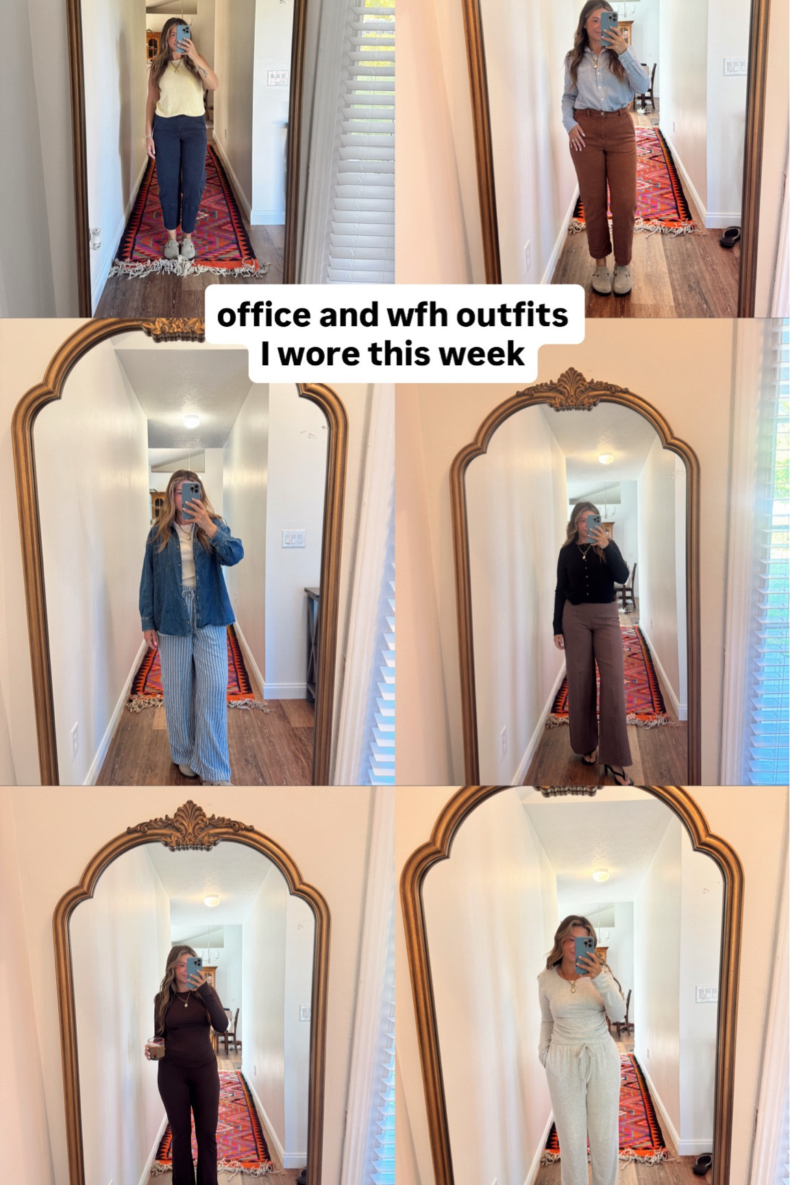 Office outfits and wfh lounge sets I wore this week 

#LTKSeasonal #LTKWorkwear