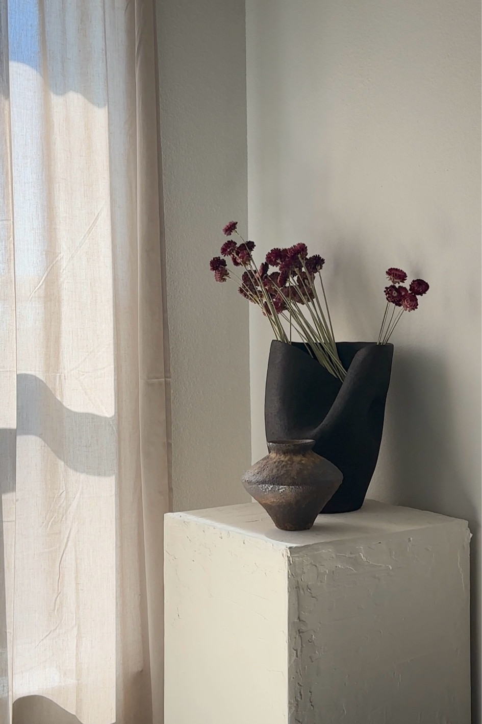 New CB2 vase and real dried daisy stems. Amping up the vibes on my display pedestal.

#LTKHome