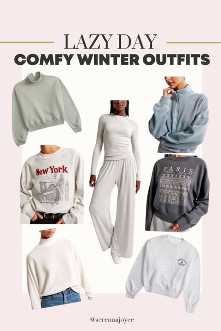 Comfy and cozy winter outfits to wear so that you still feel cute! These graphic sweatshirts are all from Abercrombie 

#LTKCyberWeek #LTKHoliday #LTKSeasonal