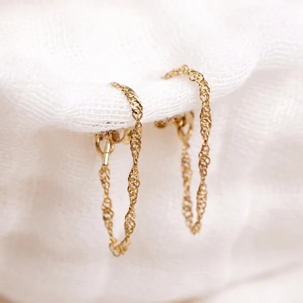 Chain Wrap Earrings - Pura Vida Bracelets | Pura Vida Bracelets