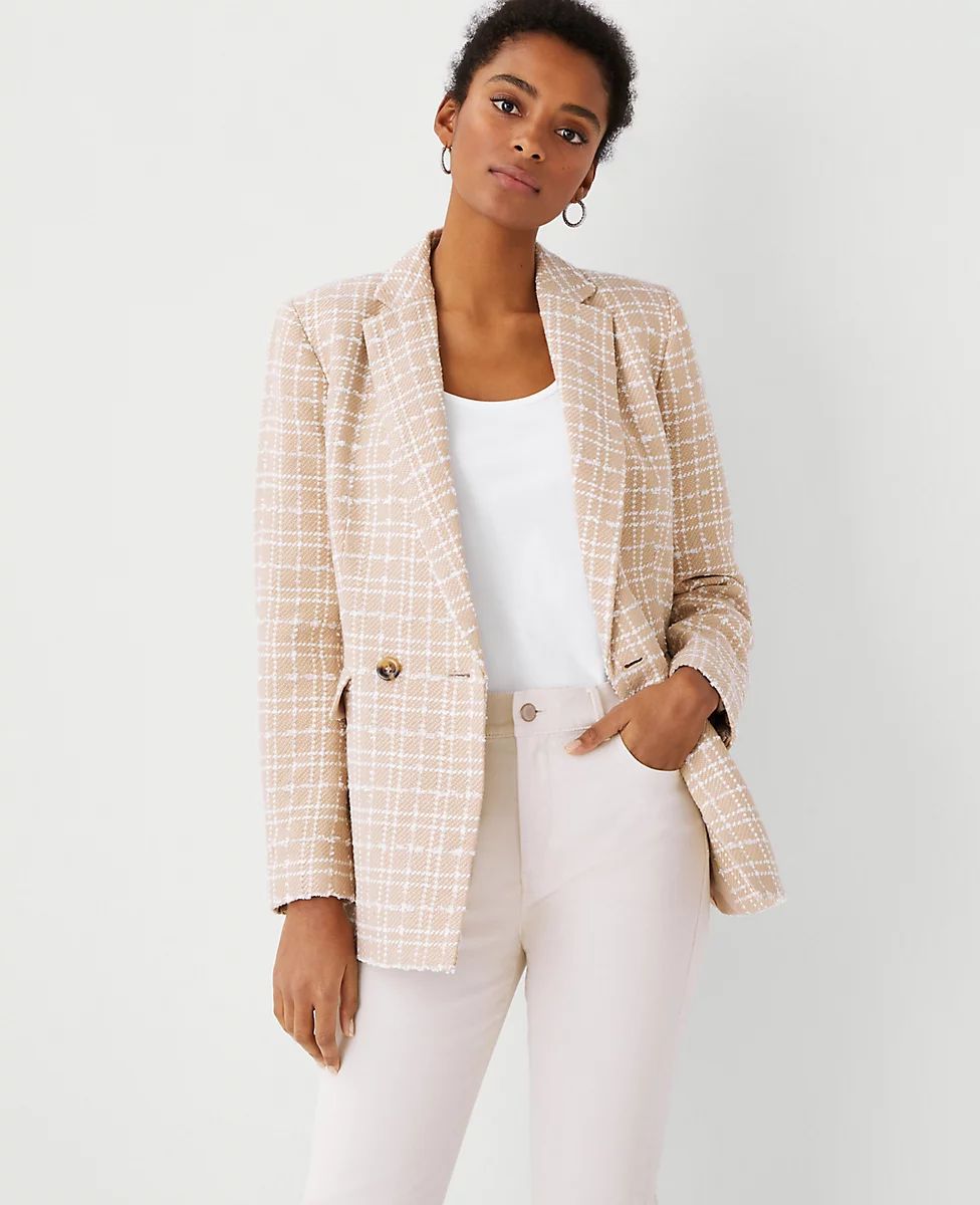 The Double Breasted Blazer In Tweed | Ann Taylor (US)