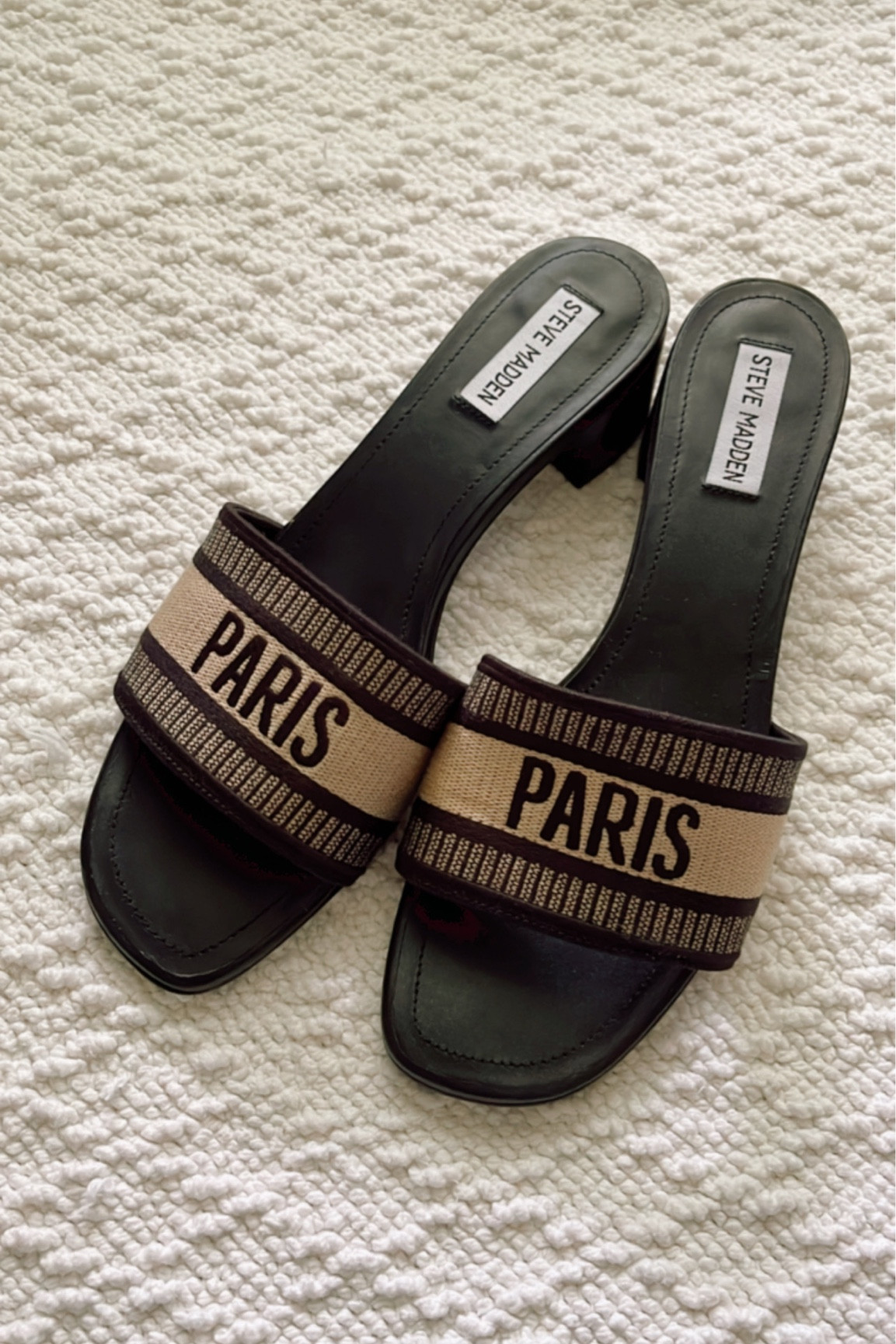 Loving these Steve Madden slides for summer. Black sandals. Slide sandals. Summer shoes. Summer style  

#summershoes #summerstyle 

#LTKFind #LTKshoecrush #LTKstyletip