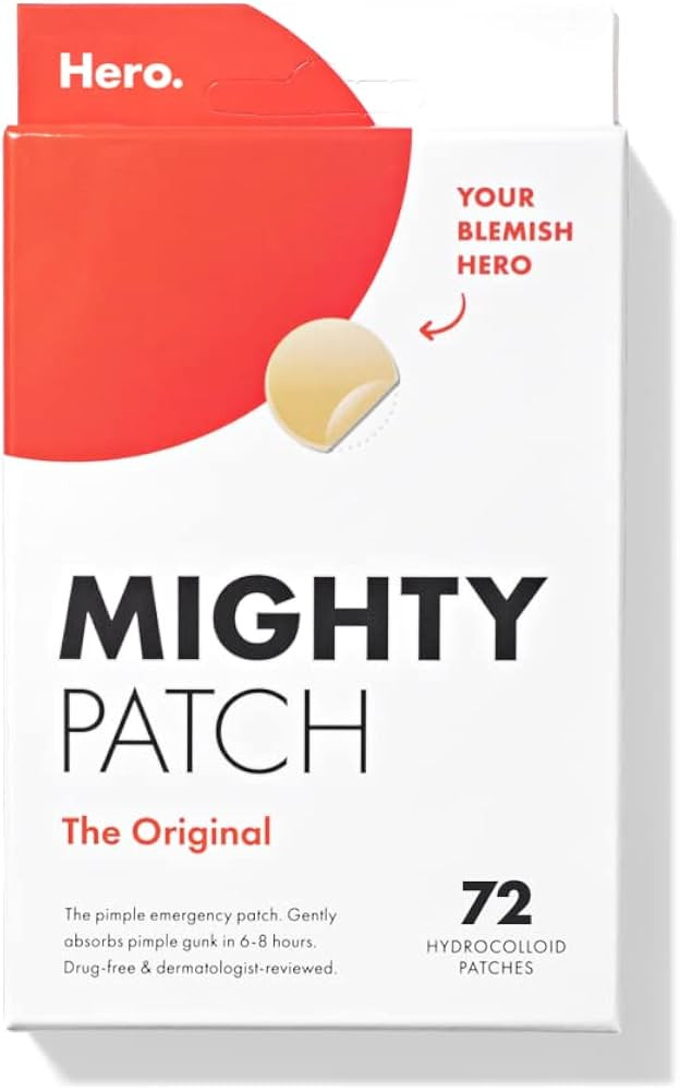 Mighty Patch Original from Hero Cosmetics - Hydrocolloid Acne Pimple Patch for Covering Zits and ... | Amazon (US)