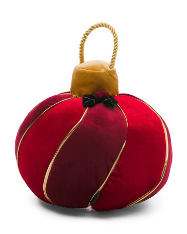 10in Velvet 3d Ornament Decorative Pillow | Marshalls
