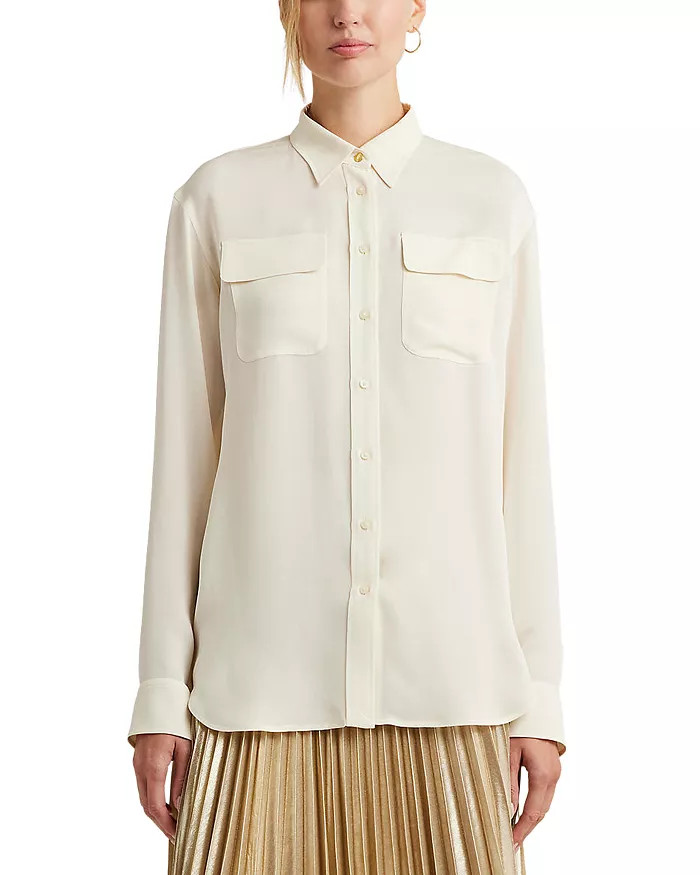 Ralph Lauren Crepe de Chine Shirt Back to results -  Women - Bloomingdale's | Bloomingdale's (US)