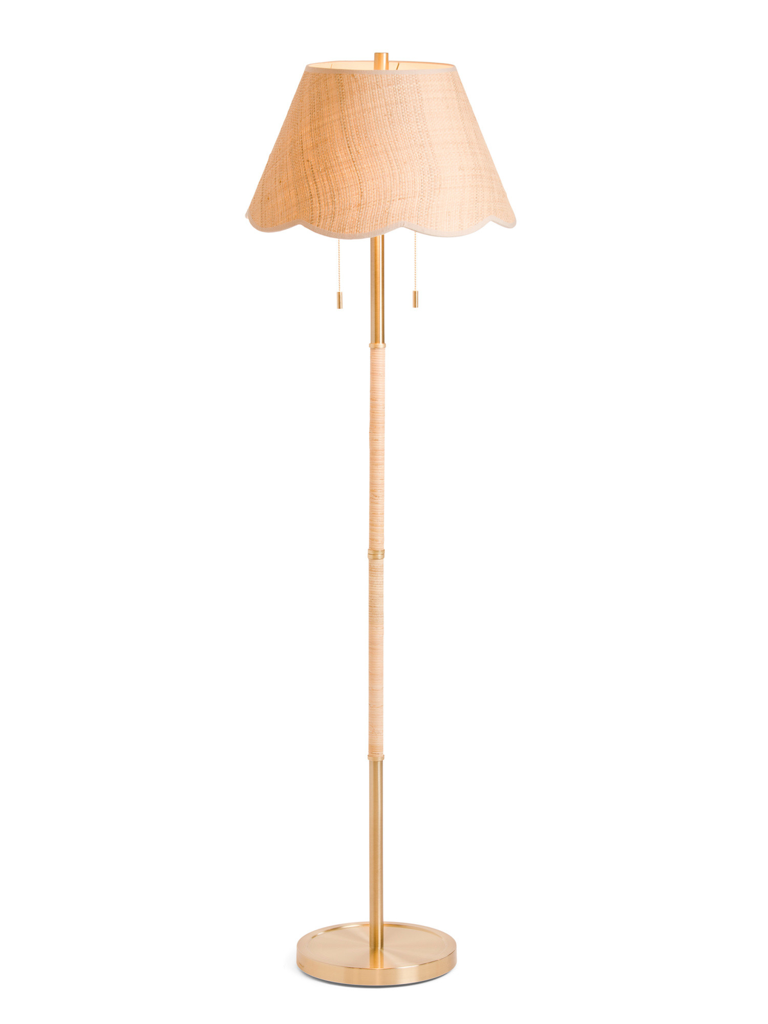 64in Scalloped Shade Floor Lamp | Furniture & Lighting | Marshalls | Marshalls