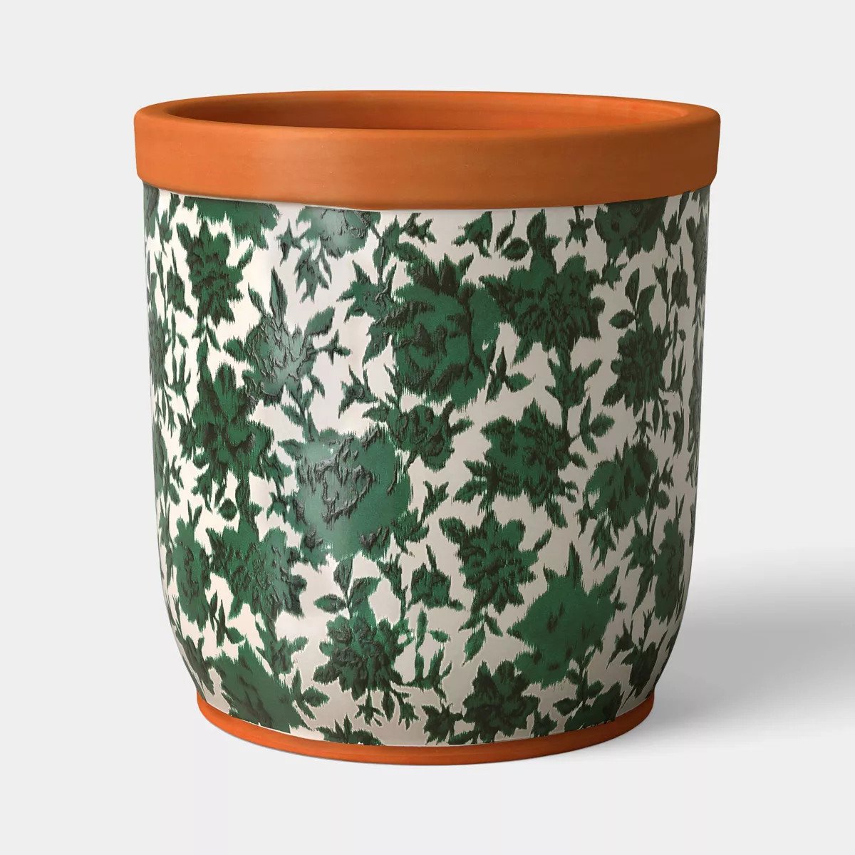 Terracotta Outdoor Floral Patterned Planter 8"x8.2" - Threshold™ | Target