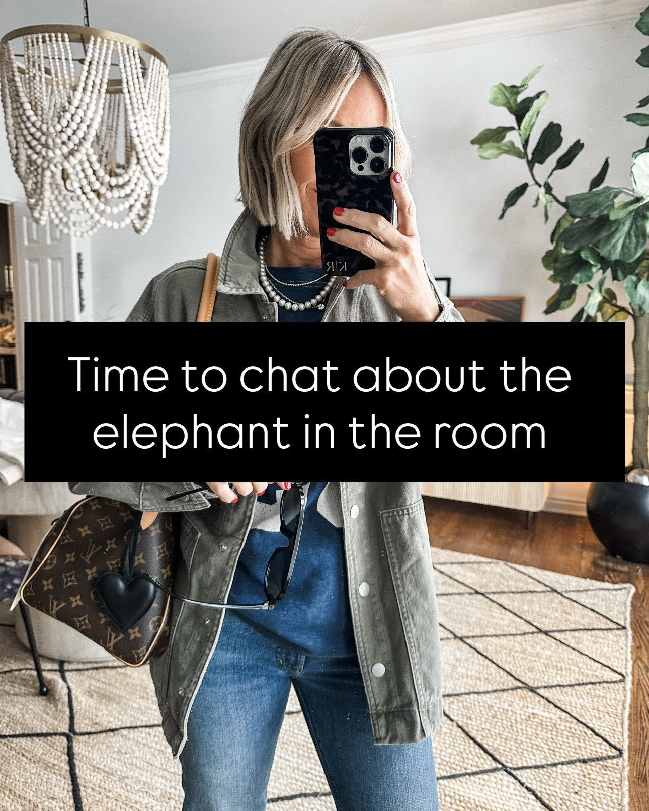 If you don’t like what you are doing, then do something else.  Truthfully, I didn’t like doing “this” much anymore. I felt like to stay relevant I had to show new stuff all the time. But that’s not real.  And it isn’t why I started this space.
My initial goal was  to share finds that I loved!  How to repeat looks and make it feel different somehow. Where to find the good stuff! I’m a busy mom of three teens and like you, I have a million things to do.  I don’t follow people to see someone try on 10 date night tops, but to see the one they’d wear. If I follow someone, it’s because at some point, I liked your style.  So save the 15 Amazon dresses to take on vacation and show me what you are really wearing!  
I shared all of these looks in more detail in stories today, but if you want links 
comment shop 

#LTKstorytime #LTKdayinmylife #LTKOver40