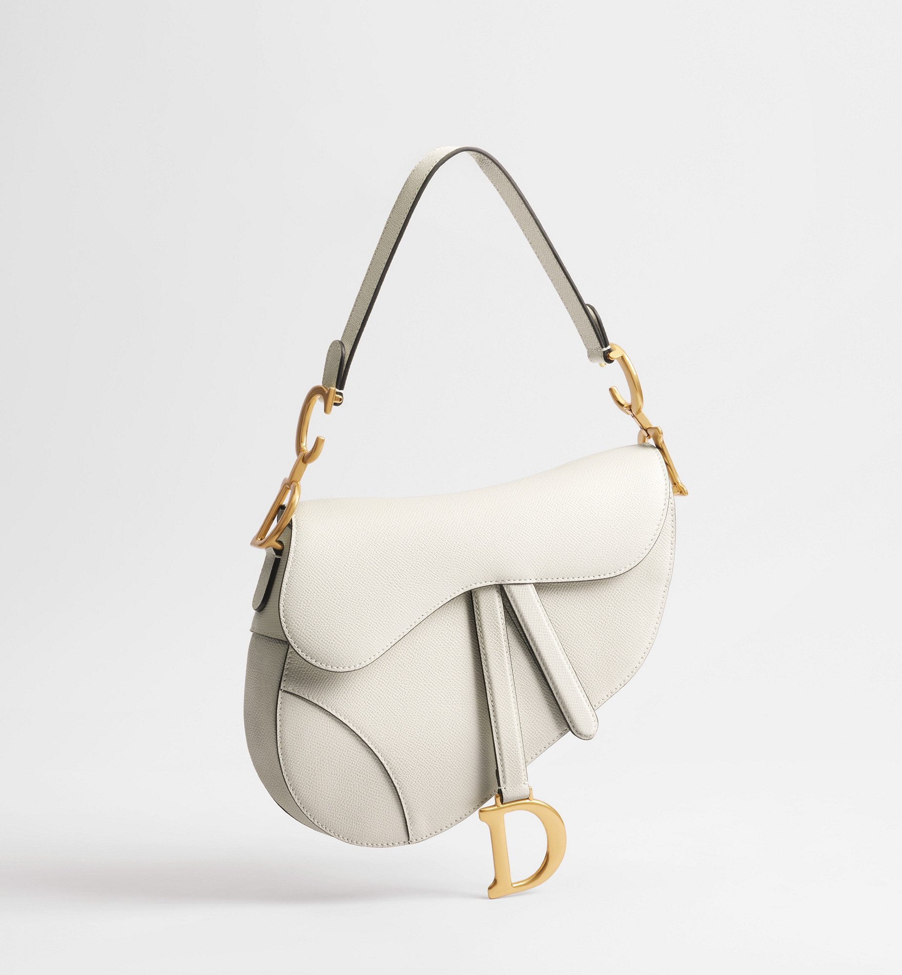 Saddle Bag with Strap Latte Grained Calfskin | DIOR | Parfums Christian Dior AU