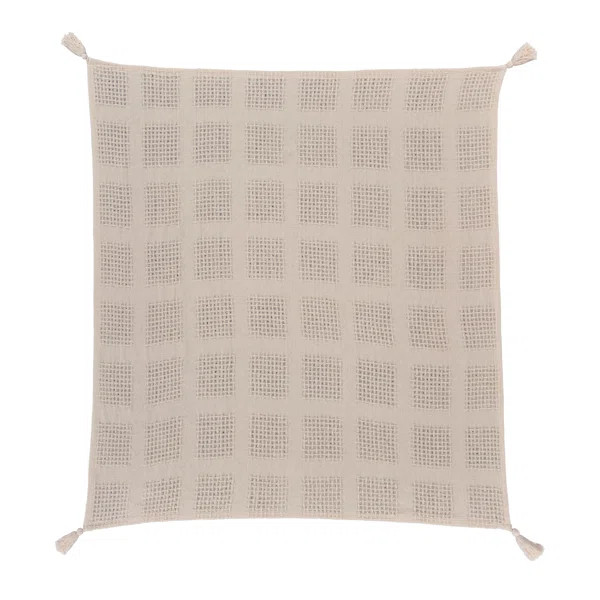 Waffle Weave Solid Cotton Throw Blanket | Wayfair North America