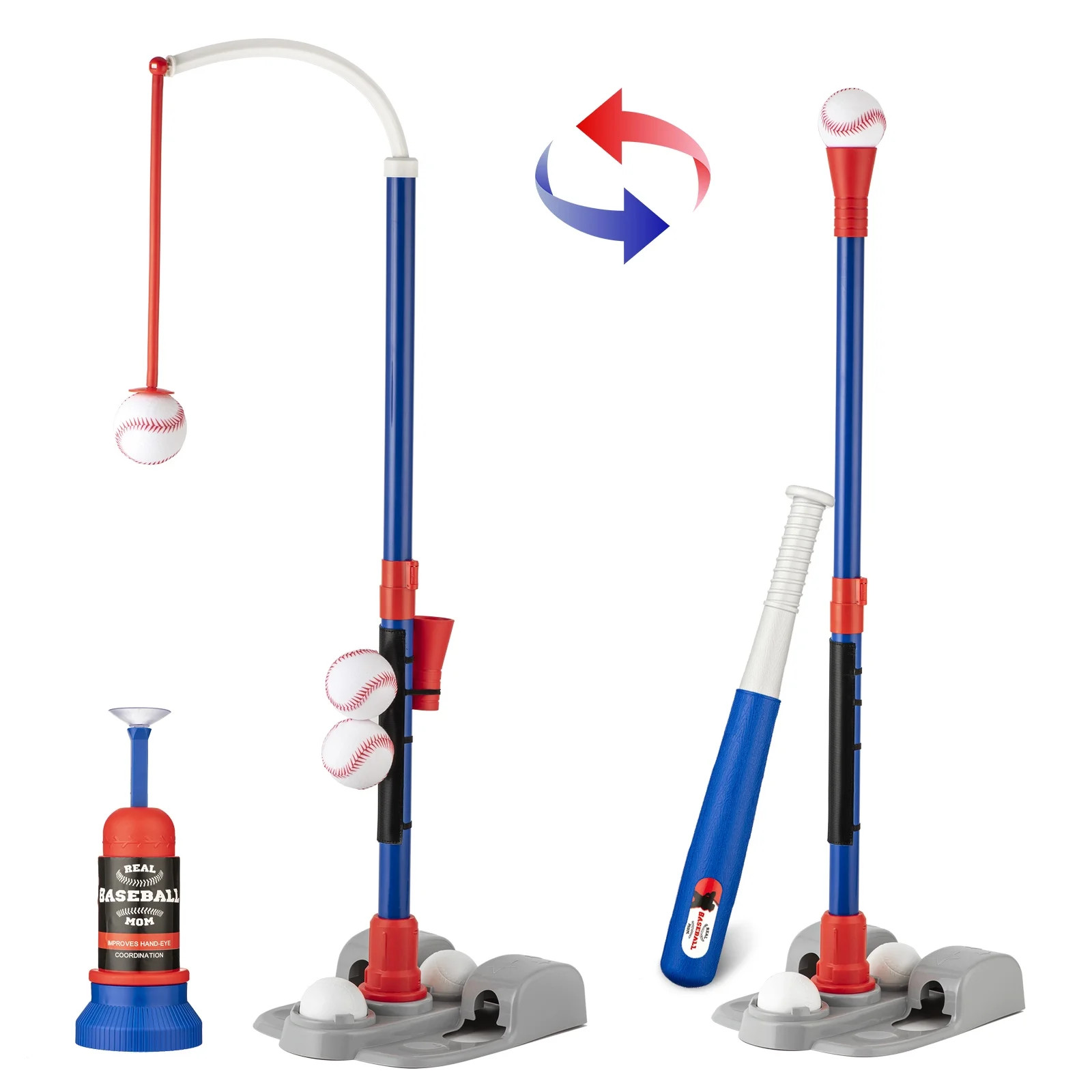 Adjustable T-Ball Set for Kids 3-8 | Outdoor Baseball Toy with Bat, Ball & Tee | Sports Gift for ... | Walmart (US)