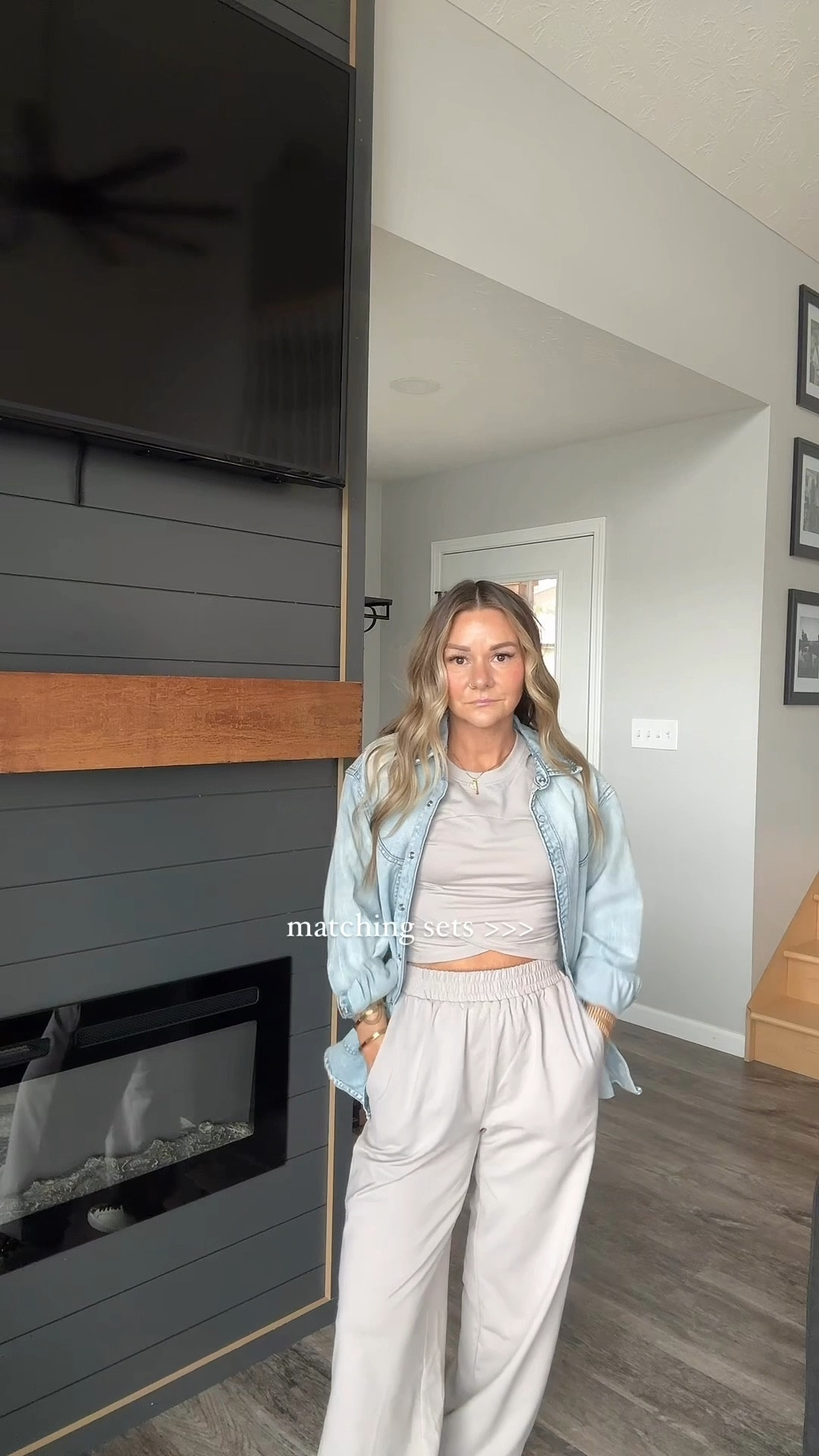 matching sets + denim 👌🏼

For size reference I’m 5’ tall & 120 lbs
Wearing XSmall in set
Small in denim top
Shoes run tts - I’m usually a 6-6.5 in US and got the EU37. They fit perfect.#LTKSpringSale

#LTKFindsUnder50 #LTKOver40