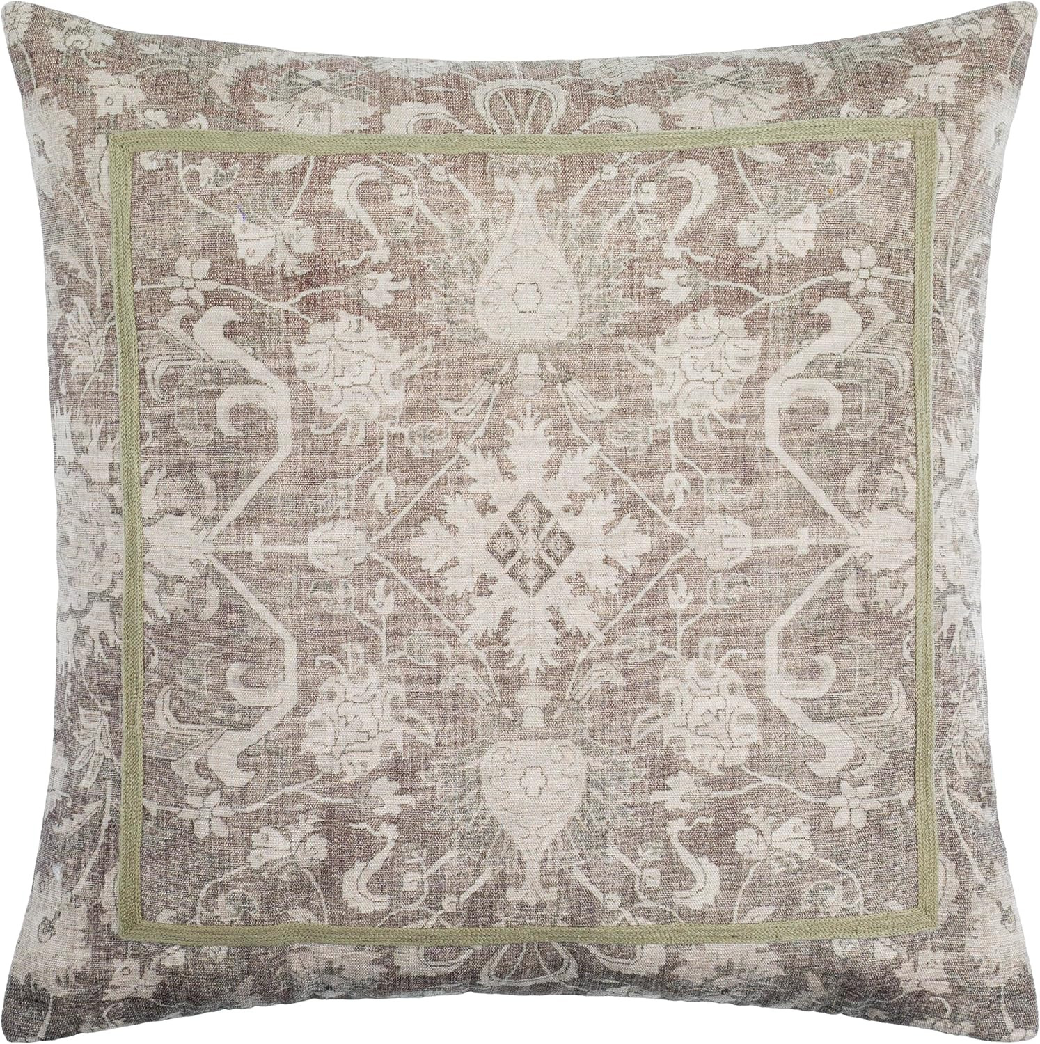 Livabliss Kabir516673 Pillow, Square, Sage/Taupe | Amazon (US)