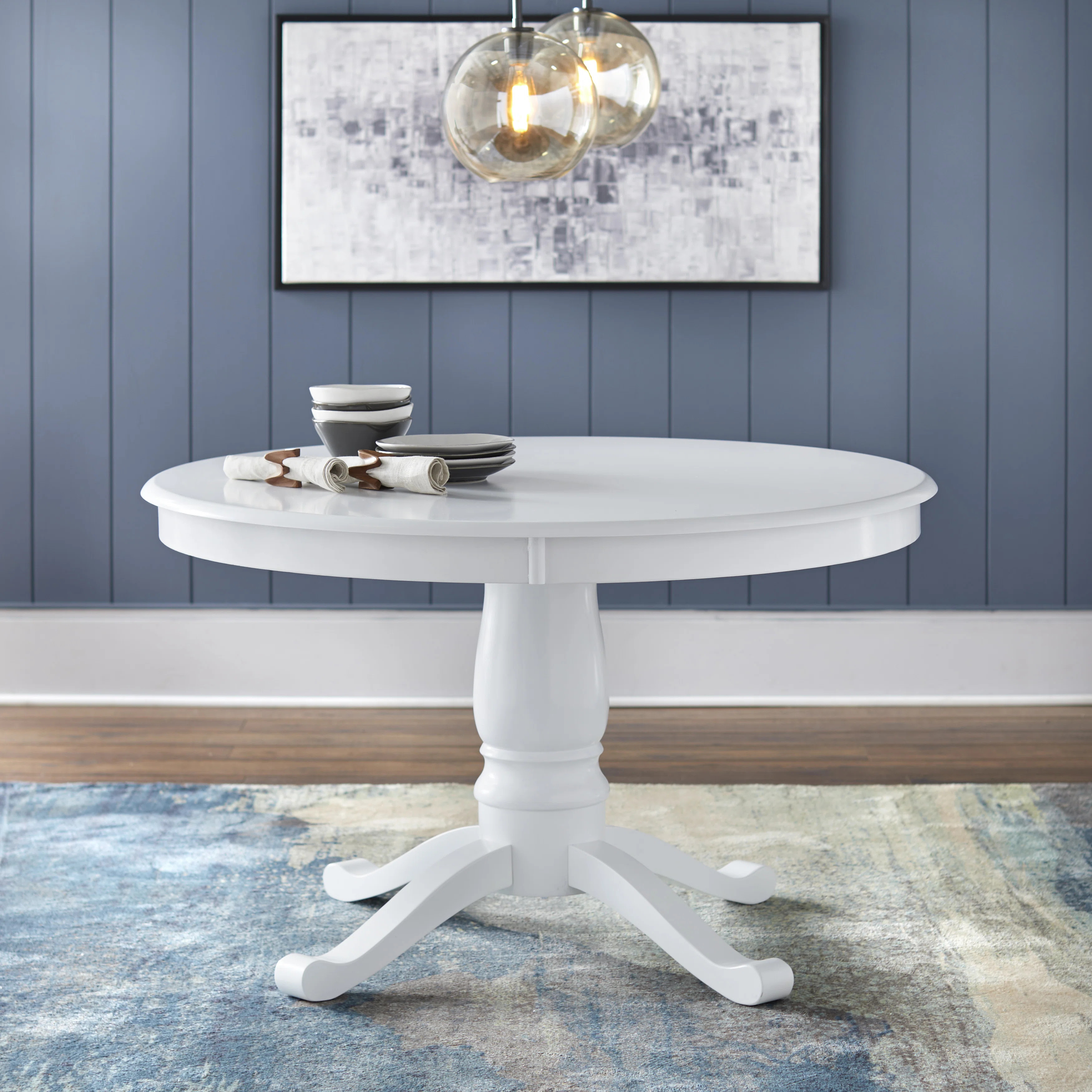 Josanna Round Solid Wood Base Dining Table | Wayfair North America