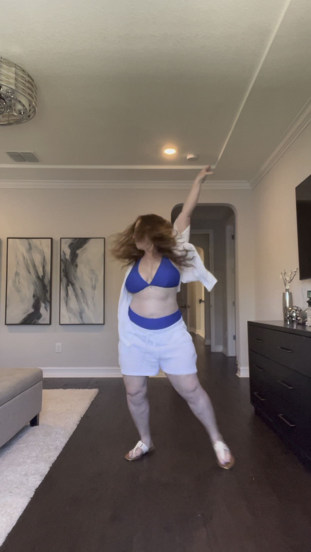 I’m so obsessed with this whole look! Cannot wait for all the summer beach vacations!!! Bikini top is a size 14 and bottoms are a 16. The cover-up top is medium and the shorts are a large. 

#LTKFindsUnder100 #LTKMidsize #LTKSwim