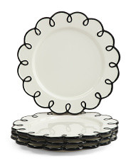 Set Of 4 Stoneware Splash Of Cheer Dinner Plates | Kitchen & Dining Room | Marshalls | Marshalls