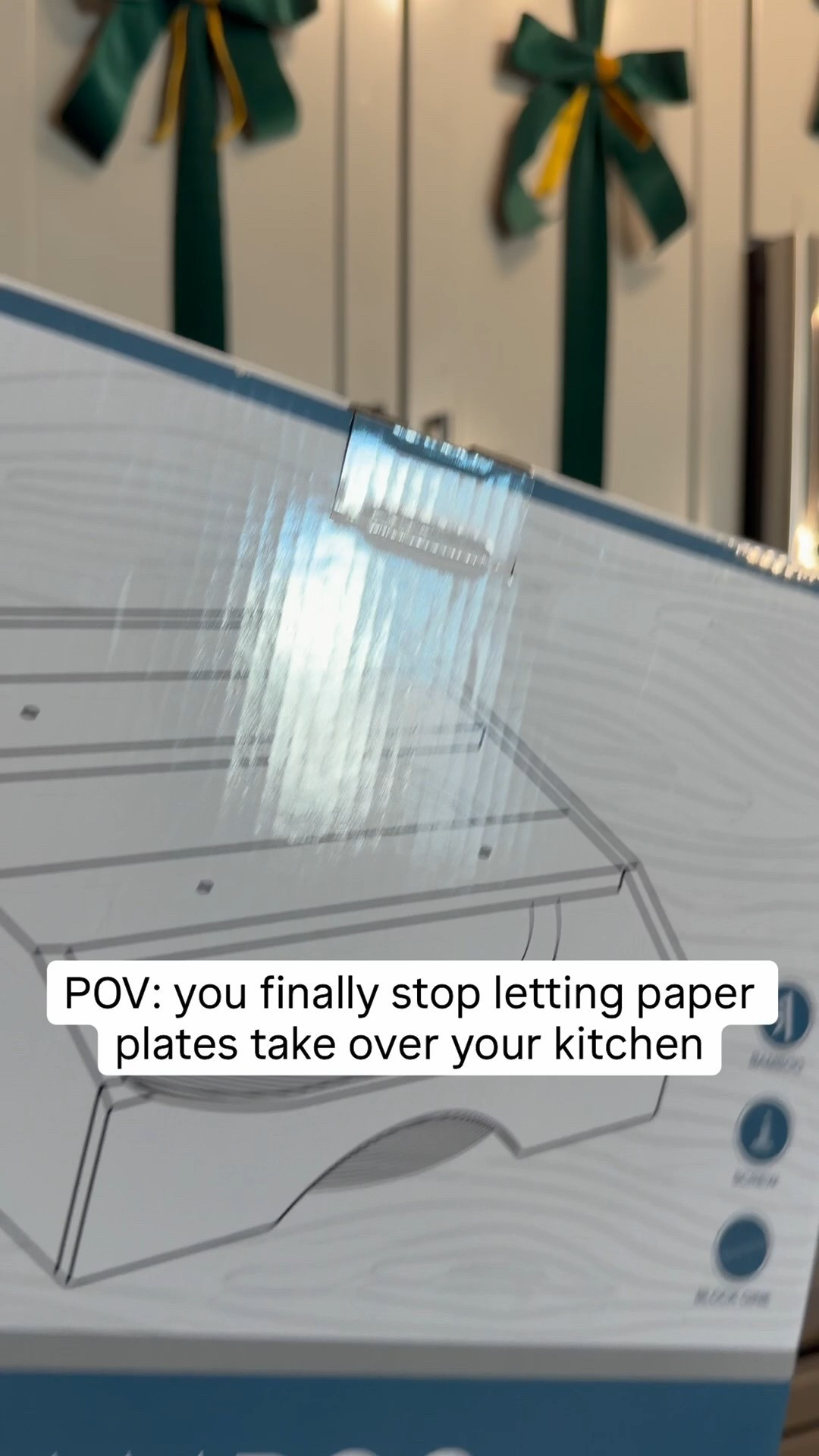 Paper plates were really out here living reckless 😅
So I gave them a proper home.

This under-the-counter paper plate dispenser is a whole win. Space saving, easy install with adhesive only, renter friendly, and it actually looks nice. One of those small kitchen upgrades that makes you feel like you have your life together… at least in one room 😂

10/10 recommend if paper plates stay in rotation! 

#LTKHome