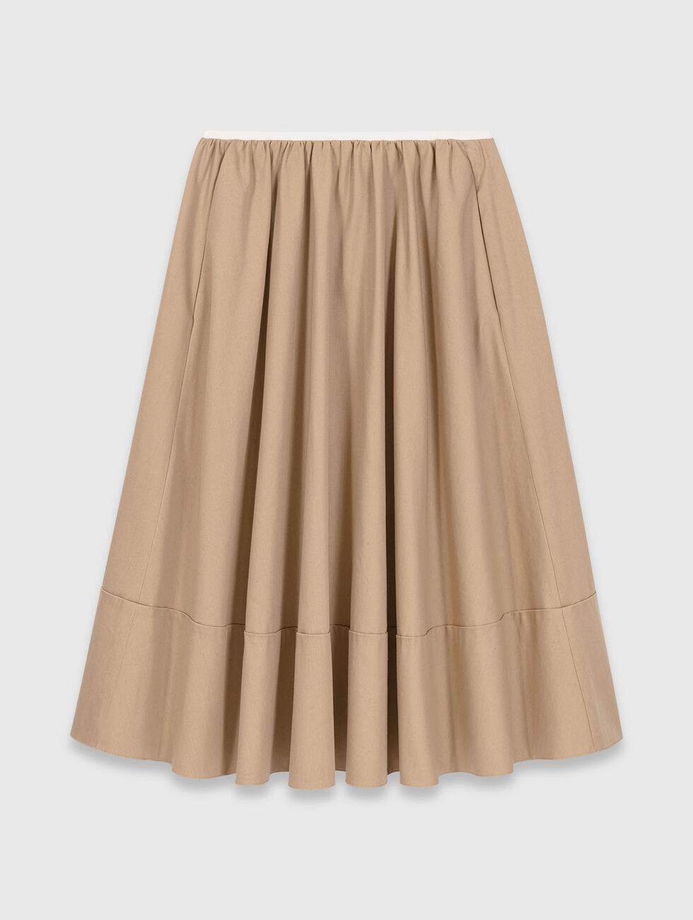 Mid-length cotton skirt Natural for Women | Maje | Maje EU
