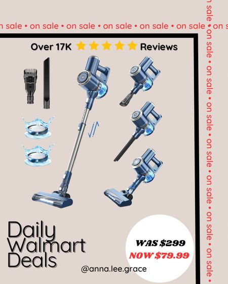 Cordless vacuum has over 17k 5 star reviews!!!! On sale at Walmart this weekend! 

#LTKHome #LTKxWalmart #LTKSaleAlert