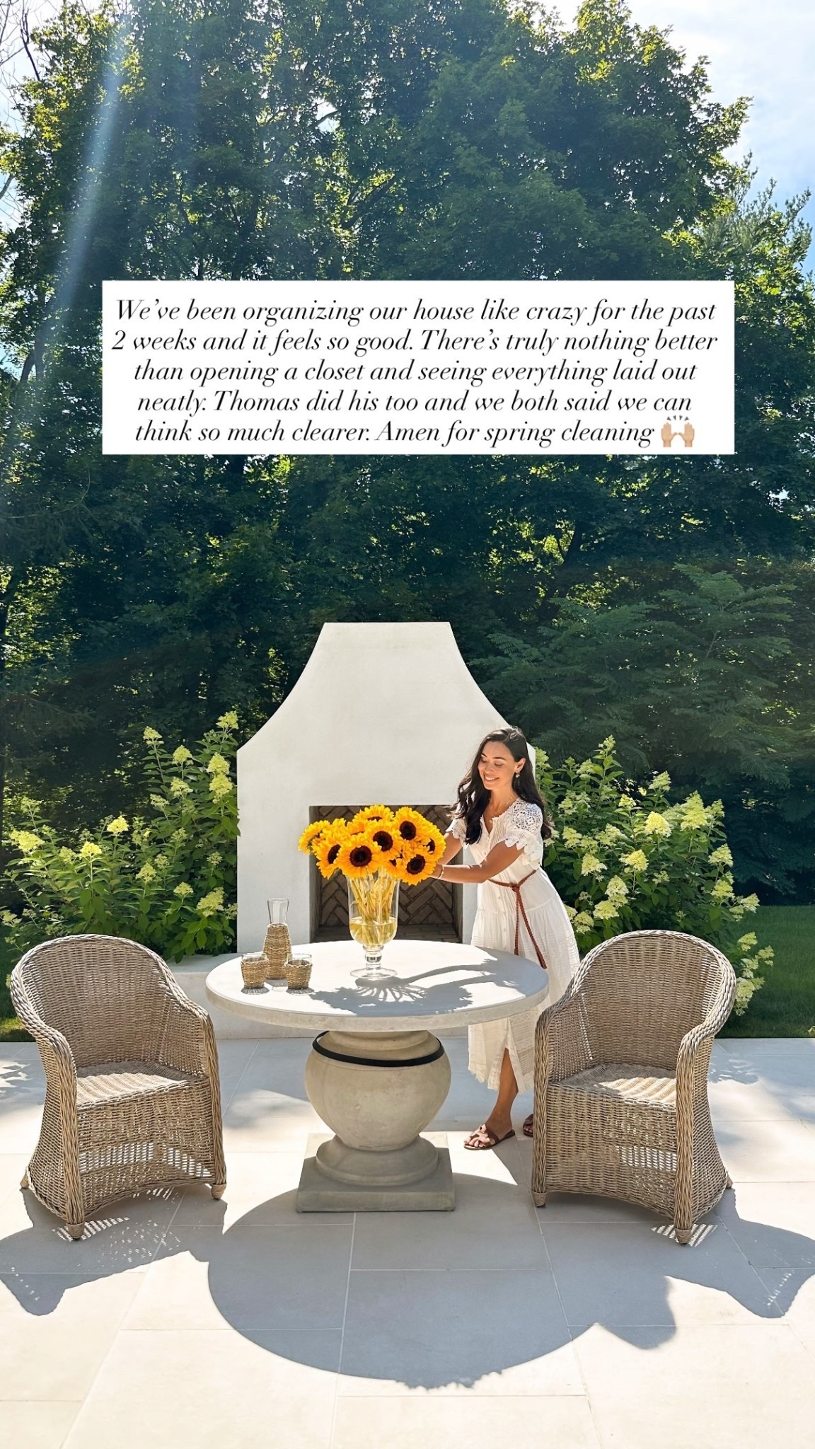 Patio furniture is from OKA - similar below! Dress is Zimmermann (old.)

#LTKstorytime #LTKdayinmylife #LTKHome