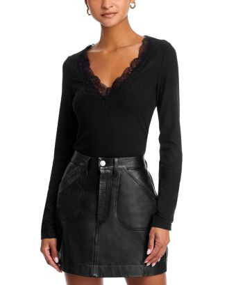 Lace V Neck Long Sleeve | Bloomingdale's (US)