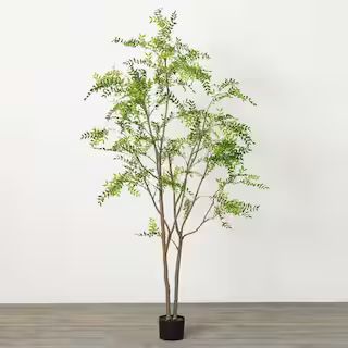SULLIVANS 72 in. Green Artificial Soaring Leafy Foliage Tree 0674T - The Home Depot | The Home Depot