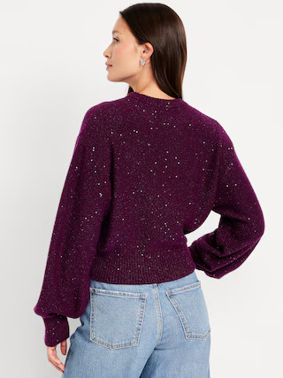 SoSoft Crew-Neck Sequin Sweater | Old Navy (US)