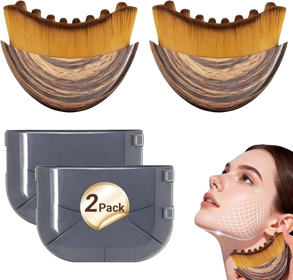 Lymphatic Drainage Massager Face Brush, Lymphatic Contour Face Brush to Sculpt Jawline & Reduce P... | Amazon (US)