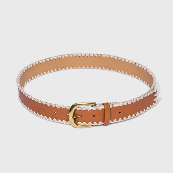 Women's Lace Edge Belt - Universal Thread™ | Target