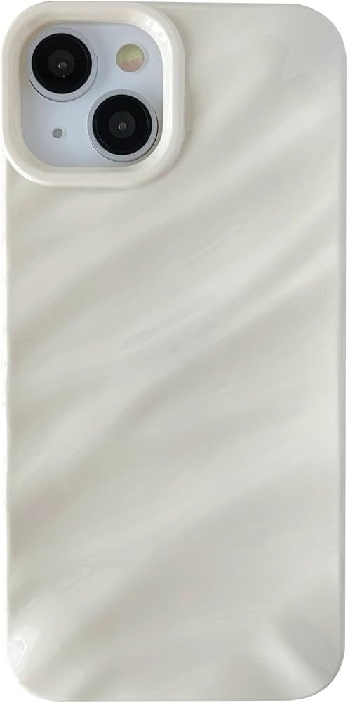 Caseative Water Ripple Pattern Curly Wave Shape Soft Compatible with iPhone Case (iPhone 15 Pro,W... | Amazon (US)