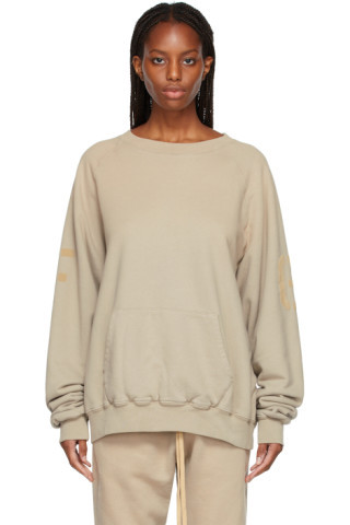 Fear of God - Taupe Crewneck Sweatshirt | SSENSE