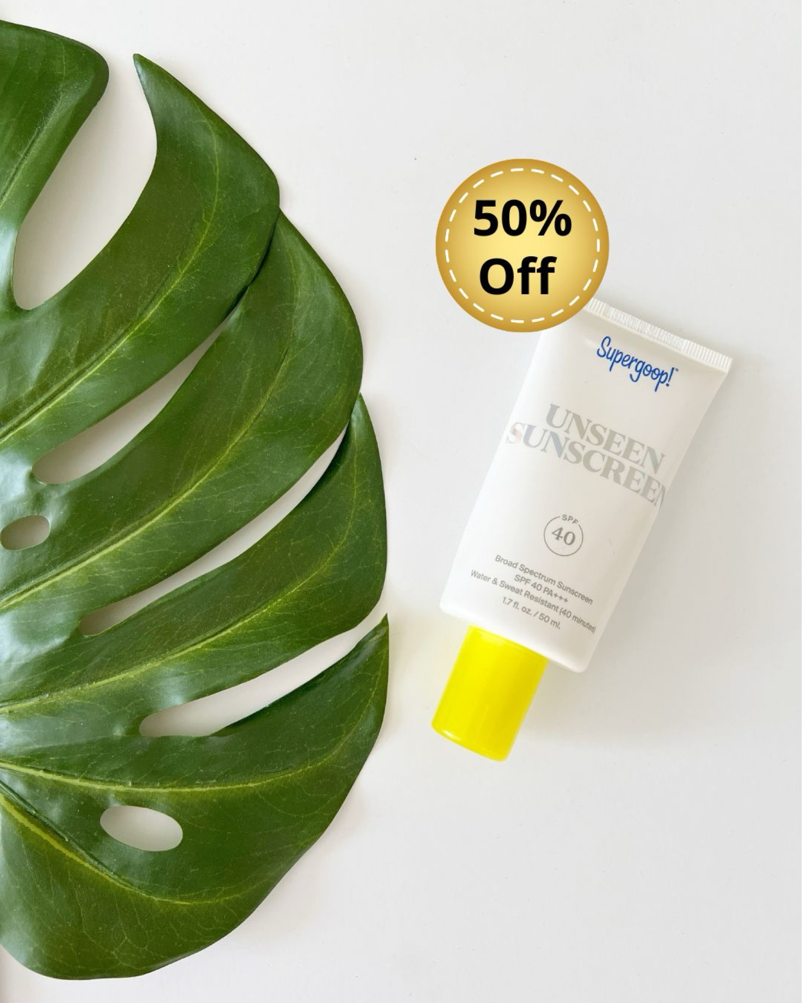 ULTA Sale.  My favorite SUPERGOOP Unseen Sunscreen 50% Off TODAY ONLY!! 

ULTA Supergoop Sale, Daily SPF routine, morning skincare favorites 

#LTKOver40 #LTKSaleAlert #LTKBeauty