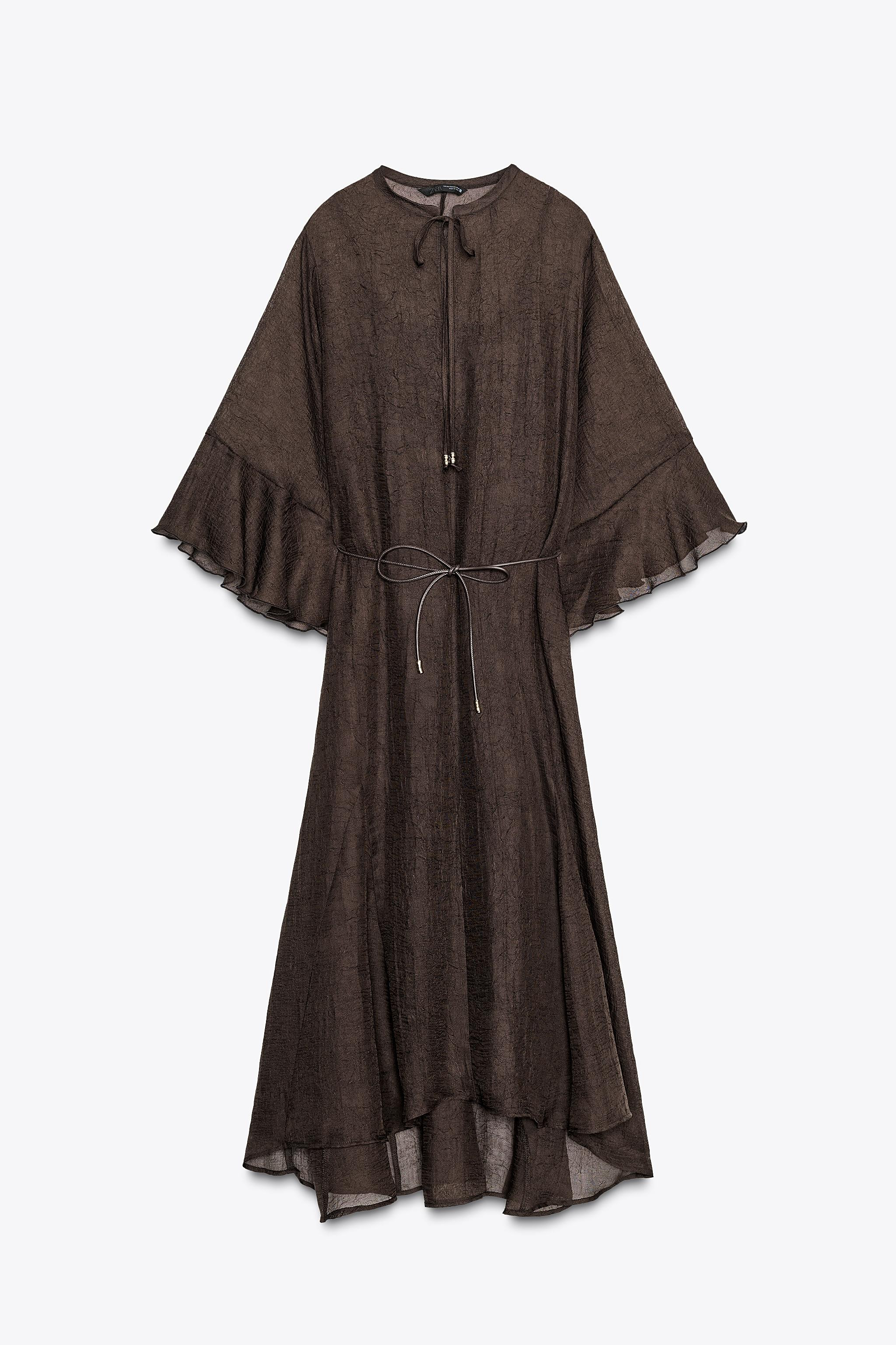BELTED CAFTAN DRESS | Zara US