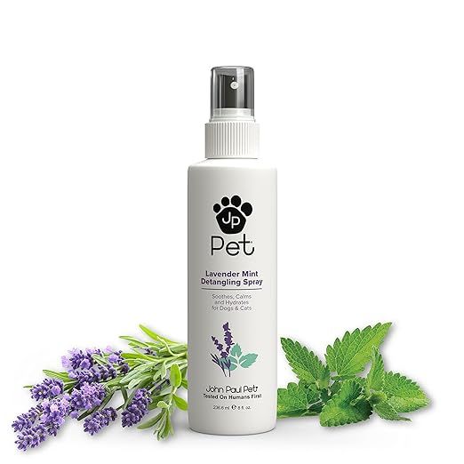 John Paul Pet Lavender Mint Detangling Spray for Dogs and Cats, Soothes Moisturizes and Replenish... | Amazon (US)