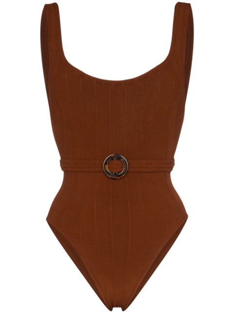 Solitaire Nile belted swimsuit | Farfetch (US)