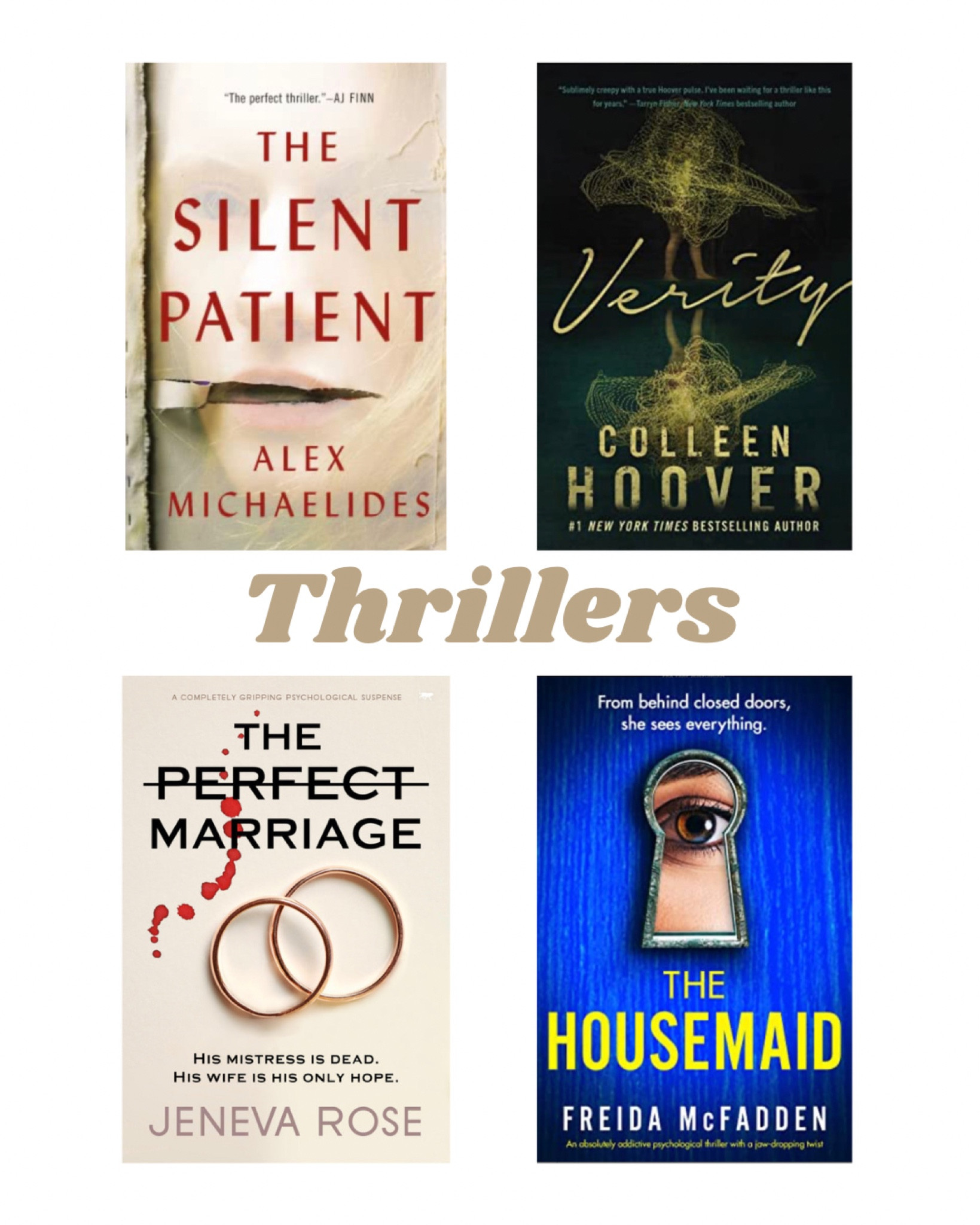 Thrillers !!!

#LTKunder50 #LTKGiftGuide #LTKtravel